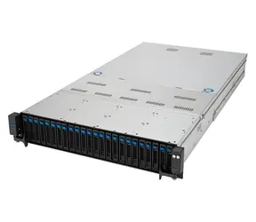 ASUS RS720A-E12-RS24U server šedá / AMD EPYC 9004 / AMD 2x SP5 / 24x DDR5 / 24x 2.5" / 10GbE / 2600W / 2U