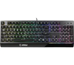 MSI Vigor GK30 černá / Herní klávesnice / drátová / membránová / USB / podsvícení / US layout