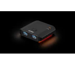 Aten 2 x 2-Port USB 3.2 Gen 1 / USB přepínač periferií / 4× USB-A / 2 PC / černá