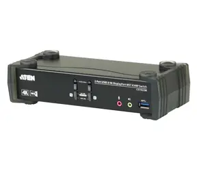 Aten 2-port KVMP Switch MST černá / KVM switch / 2x DisplayPort / 4K UHD / USB
