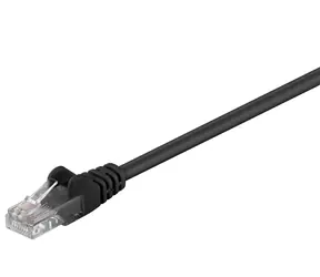 MicroConnect CAT5e U/UTP 1,5 m černá / Síťový kabel / RJ-45 / PVC