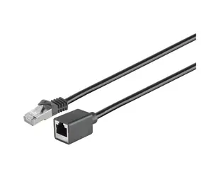MicroConnect CAT6 F/UTP černá / Síťový kabel / RJ-45 / 0,5 m