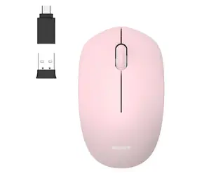PORT CONNECT Wireless COLLECTION růžová / Bezdrátová myš / USB-A/USB-C dongle / 2,4 GHz / 1600 DPI