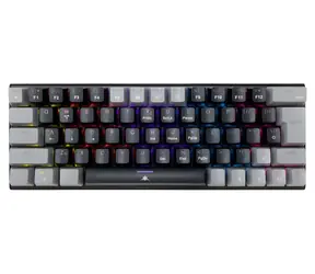 White Shark GK-002115V2 WAKIZASHI 2 černo-šedá / herní mechanická klávesnice / CZ/SK layout / červené spínače / USB