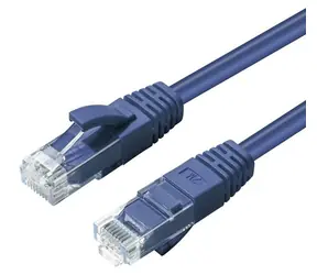 MicroConnect CAT6a U/UTP 0.5m modrá / LSZH