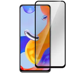 eSTUFF Xiaomi Redmi Note 10 černá / Ochranné tvrzené sklo / plně nalepovací / temperované sklo