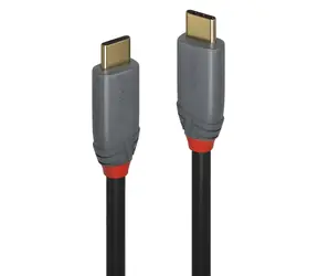 Lindy USB 3.2 Type-C černá / Kabel / USB-C - USB-C / 2 m / 5 A / 20 Gbit/s