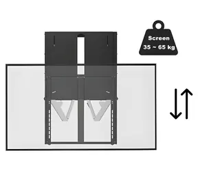 VivoLink FlexiLift Wall Mount černá / nástěnný držák pro TV / 200x200 mm / 65"-86" / až do 65 kg