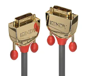 Lindy DVI-D Single Link 20 m / Kabel / DVI-D - DVI-D / 1920×1200 px / šedý
