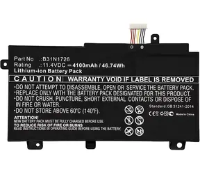 CoreParts Baterie Asus FX504GD černá / Náhradní baterie pro notebook / Li-Ion