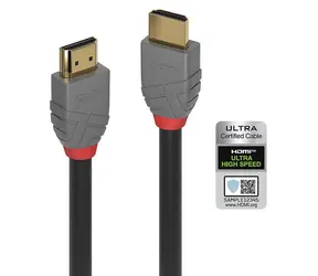Lindy Anthra Line 36954 černá / Kabel HDMI / HDMI 2.1 Ultra High Speed / 48 Gbps / 3 m