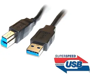 PremiumCord USB 3.0 A-B / Datový kabel / 3 m / Super-speed 5 Gbps