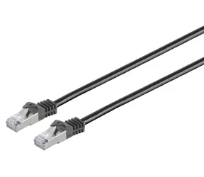 MicroConnect CAT7 S/FTP 1,5m černá / Patch kabel / RJ-45