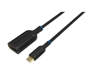 MicroConnect USB-C na DisplayPort černá / Adaptér / 4K UHD / 60 Hz / 0,2 m