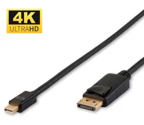 MicroConnect kabel Mini DisplayPort (M) - DisplayPort (M) 2m černá / 4K