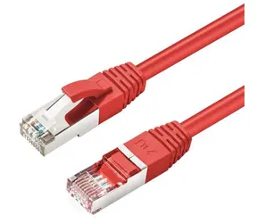 MicroConnect CAT6 S/FTP 0.25m červená / LSZH