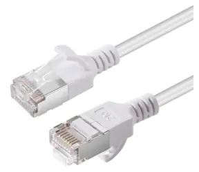 MicroConnect CAT6A U-FTP SLIM 10m bílá / Patch kabel / LSZH