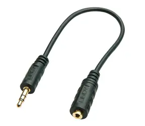 Lindy Jack 3,5 mm/2,5 mm černá / Audio redukce