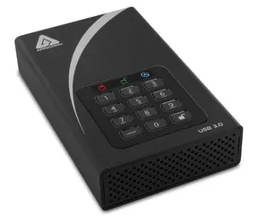 Apricorn Aegis Padlock DT Secure 6TB černá / Externí HDD / 3.5" / šifrování 256-bit AES / USB 3.0
