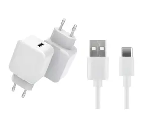 CoreParts bílá / USB nabíječka / USB-C kabel 3 m / 12 W