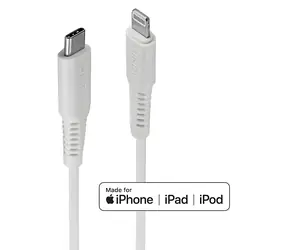 Lindy USB-C na Lightning bílá / Kabel / 1 m / 480 Mbit/s