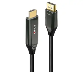 Lindy 1m Active DisplayPort 1.4 / Aktivní kabel DisplayPort na HDMI / 60 Hz / 10 bit