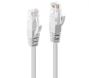 Lindy U/UTP Cat 6 bílá / Síťový kabel / 2 m / RJ-45