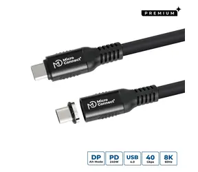 MicroConnect USB-C - USB-C 1 m černá / Kabel