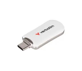 Verbatim Plectra 256GB bílá / Flash disk / USB-C 3.2 Gen 1 / až 100 MB/s