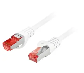 Lanberg CAT6 S/FTP bílá / Patch kabel / 3 m / LSZH / 250 MHz