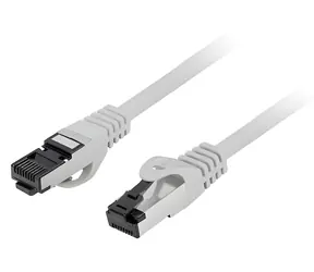 Lanberg CAT8.1 S/FTP 5m šedá / Patch kabel / LSZH / RJ-45 / 40 Gbit/s / 2000 MHz