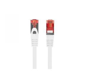 Lanberg CAT6 S/FTP 1m bílá / Patch kabel / LSZH / Fluke / 250 MHz