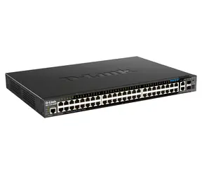 D-Link DGS-1520-52MP / Switch / 44x GbE PoE+ / 4x 2,5G / 2x 10GbE / 2x SFP+ / L3 Managed / 370W PoE