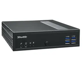 Shuttle Barebone XPC slim DL40N černá / Mini-PC / Intel N150 3,6 GHz / DDR5 / M.2 + 2,5" / 2x 2,5GbE / Bez OS