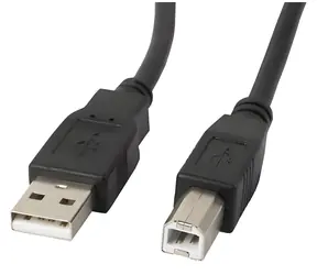 Lanberg USB-A (M) - USB-B (M) černá / Kabel USB 2.0 / 3 m