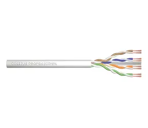 Digitus CAT 6A U/UTP šedá / Instalační kabel / lanko AWG26/7 / LSZH / 305m