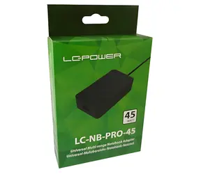 LC-Power LC-NB-PRO-45 / Napájecí adaptér pro notebook / 45 W / Univerzální / Kabel 1,2 m