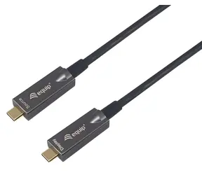 Equip USB-C 3.2 Gen 2 AOC černý / Kabel USB-C – USB-C / 10 m / 10 Gbit/s / 8K 60 Hz / PD 60 W