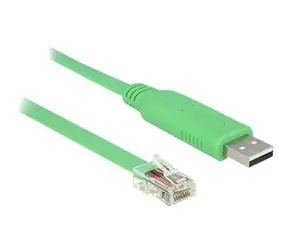 DeLock 62960 zelená / Adaptér / USB 2.0 Typ-A na RS-232 RJ45 / FTDI FT232RL / pro konzole Cisco