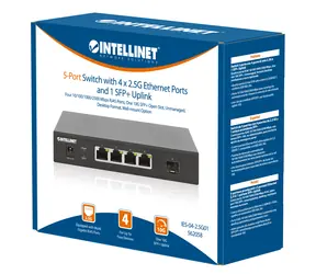Intellinet Switch 4x 2,5G + 10G SFP+ / 5-port / Unmanaged / 2500 Mbps