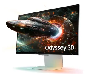 27" Samsung Odyssey S27FG904XU stříbrná / Monitor / IPS / 4K UHD / 165 Hz / 1 ms / Glasses-free 3D / FreeSync Premium