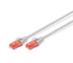 Digitus šedá 30 m / Patch kabel / Cat6 / U/UTP / RJ-45 / AWG 26
