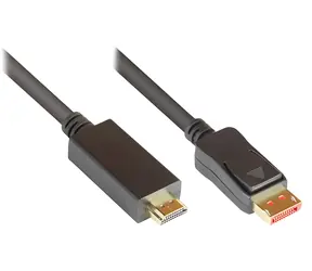 Good Connections DP1.4-HDMI2.0 2m černá / Propojovací kabel / DisplayPort-HDMI / 4K / 60 Hz