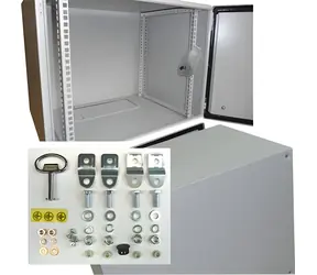 Opticord OCRACK / Venkovní nástěnný rozvaděč / 19" / 6U / 400 mm / IP55 / plechové dveře