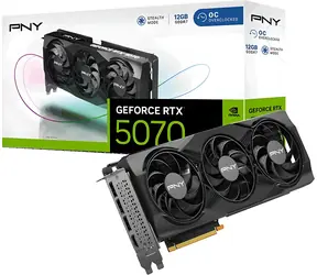 PNY RTX 5070 VERTO OC Triple Fan 12GB / Grafická karta / 12GB GDDR7