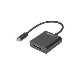 Lanberg USB-C 3.1 - HDMI černá / Adaptér / M-F / 15cm