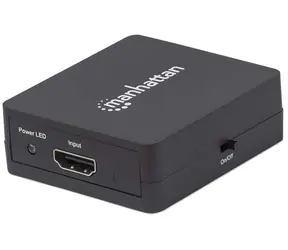 Manhattan HDMI Splitter 1080p černá / Rozbočovač / 2 porty / max. 1920x1200 / HDMI 1.3b / USB napájení