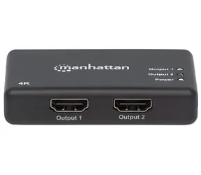Manhattan / HDMI rozbočovač / 2 porty / 3840 x 2160 / 30 Hz / napájecí adaptér