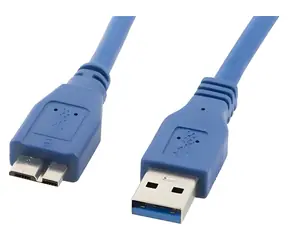 Lanberg Micro USB na USB-A 3.0 0,5m / Kabel / modrý