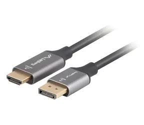 Lanberg / Kabel DisplayPort na HDMI / M-M / 4K / 1 m